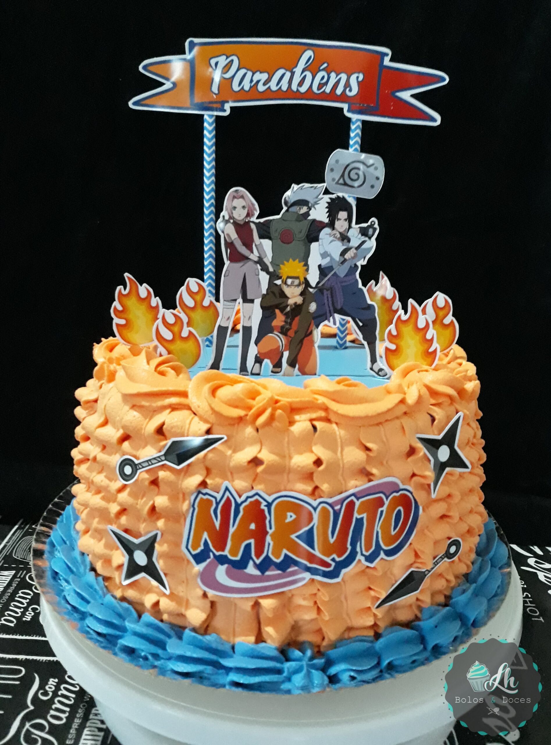 Topo de bolo  Festa infantil naruto, Bolo naruto, Bolo do naruto