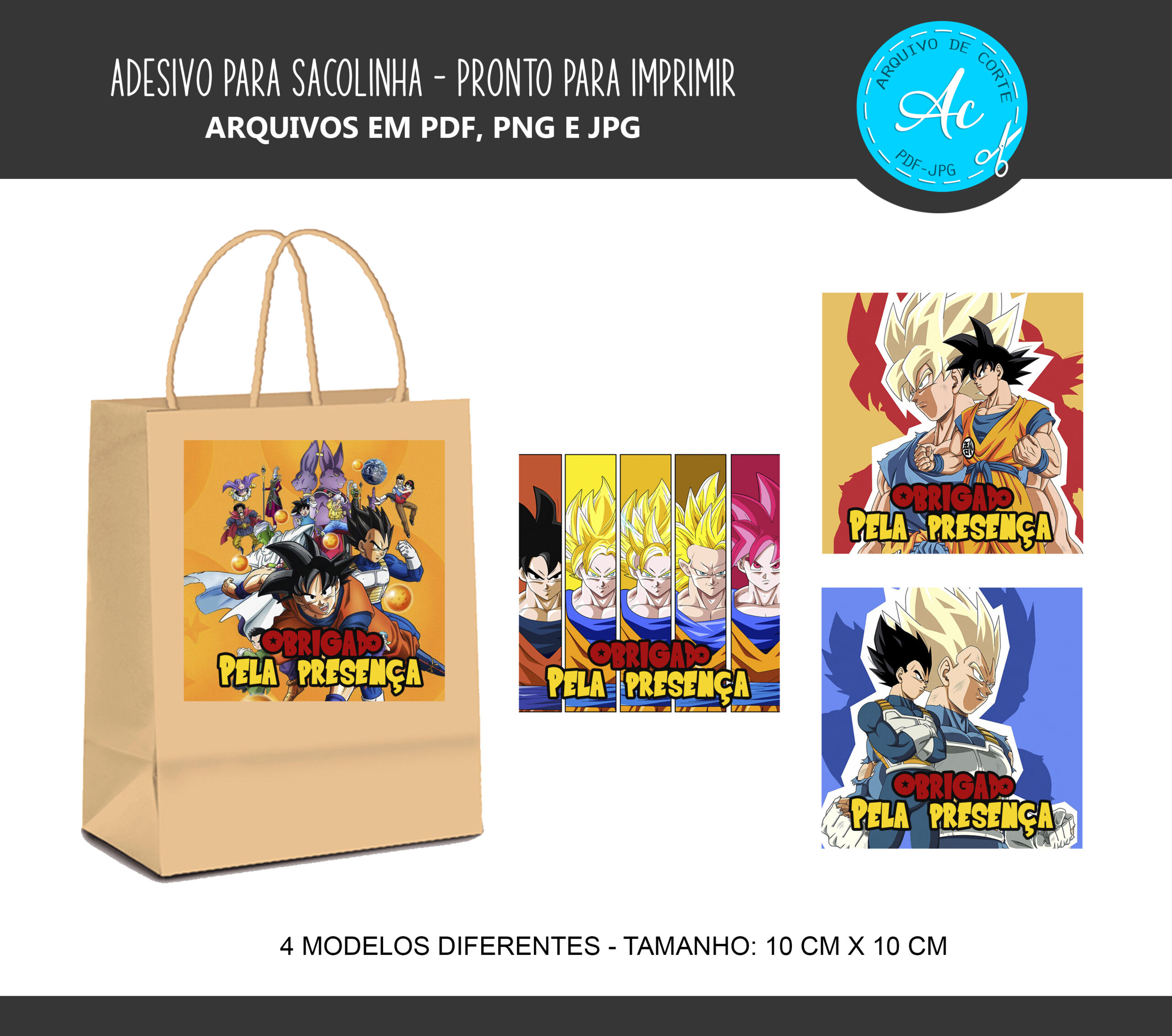 Kit Festa Dragon Ball #1 - Arquivo de corte