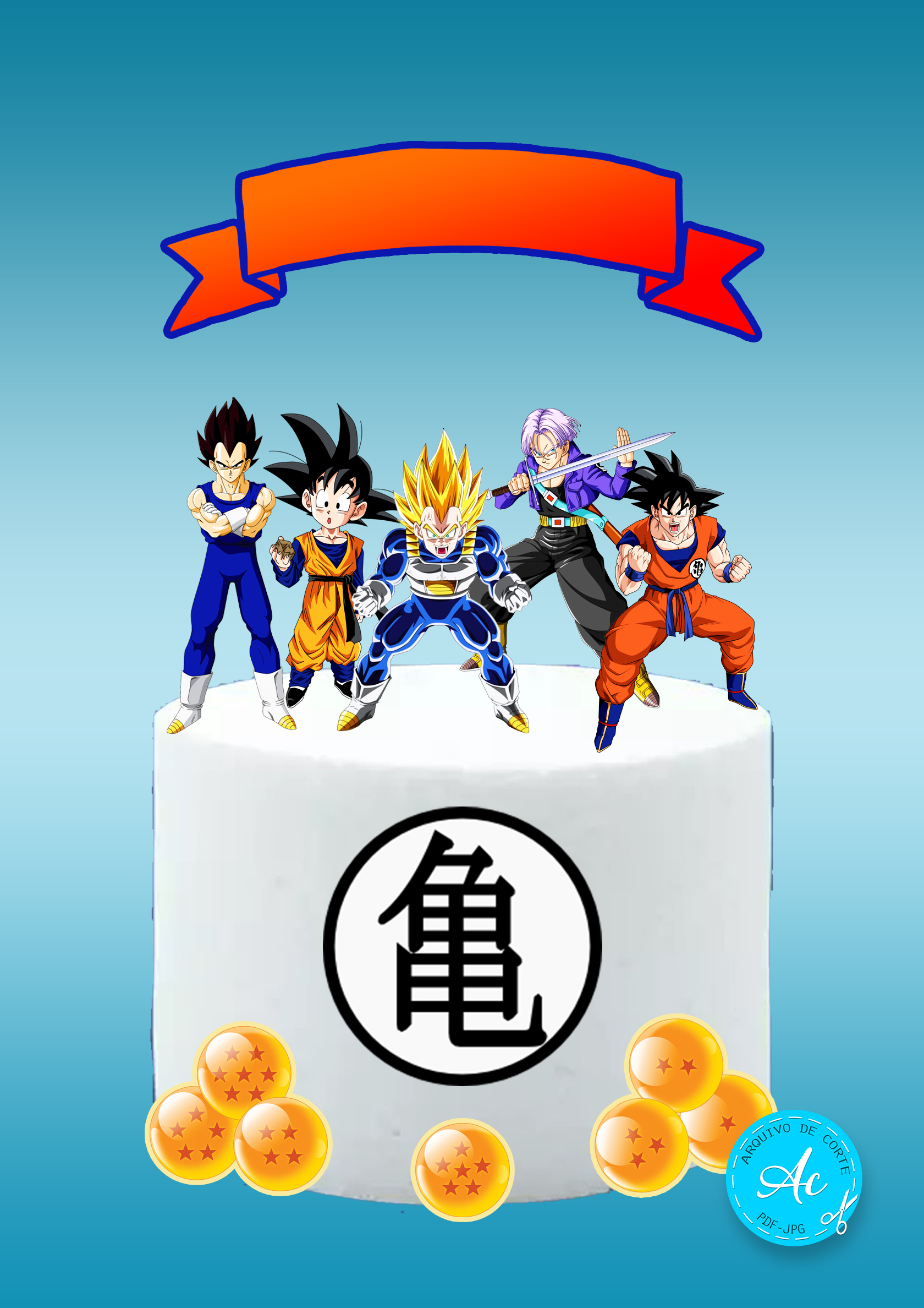 Dragon Ball Super Etiqueta Escolar para Imprimir - Imagem Legal