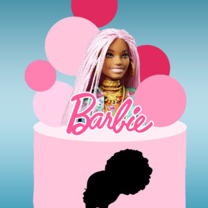 Barbie Cacheada + Carro (Topo em Camadas)