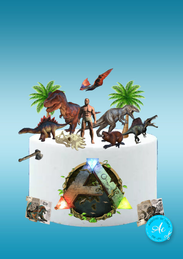 Arquivo Topo de bolo jogo Ark Survival #1