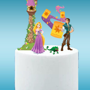 Arquivo topo de bolo Enrolados Rapunzel #1