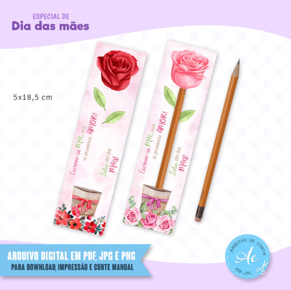 Arquivo Digital Cartão de rosa dia das mães #1