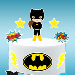 Arquivo topo de bolo Batman menina #1