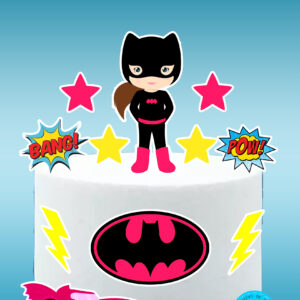 Arquivo topo de bolo Batman menina #2