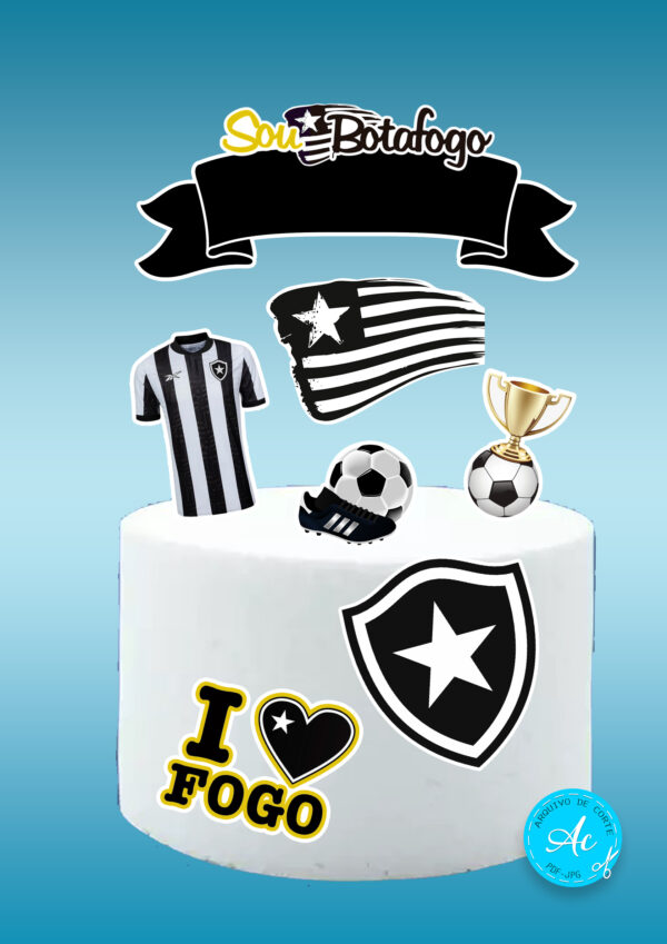 Arquivo topo de bolo Botafogo #1