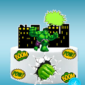 Arquivo Topo de bolo Hulk #7