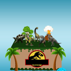 Arquivo topo de bolo Jurassic park #3