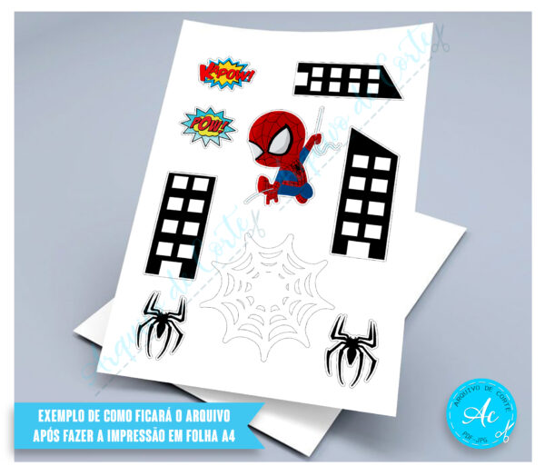 Arquivo Topo de bolo Homem Aranha #11