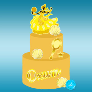 Arquivo topo de bolo Oxum #2