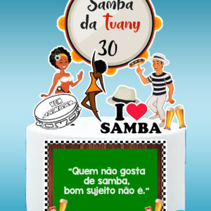 Arquivo topo de bolo Samba #1