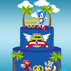 Arquivo topo de bolo Sonic 2 andares #1