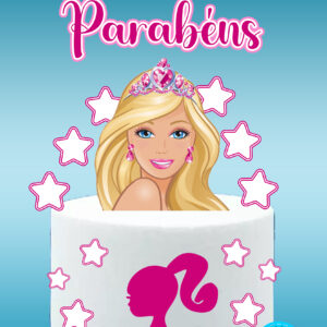 Arquivo topo de bolo Barbie #5