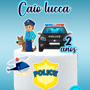 Arquivo topo de bolo Policia #1