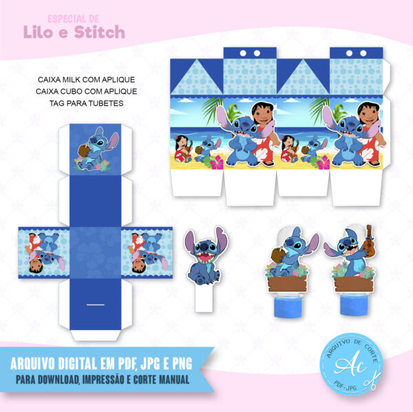 Arquivo Kit festa Lilo e Stitch #1