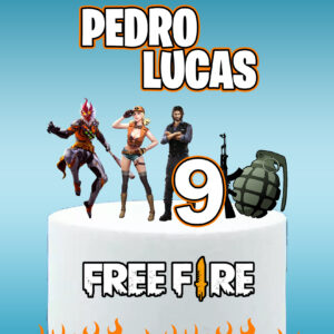 Arquivo topo de bolo Free Fire #5