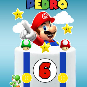 Arquivo topo de bolo Super Mario #8