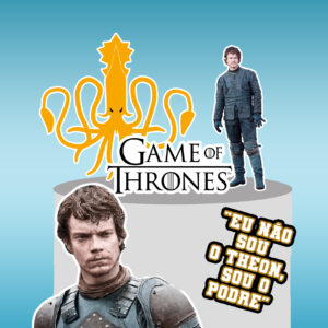 Arquivo topo de bolo Game Of Thrones Theon #1