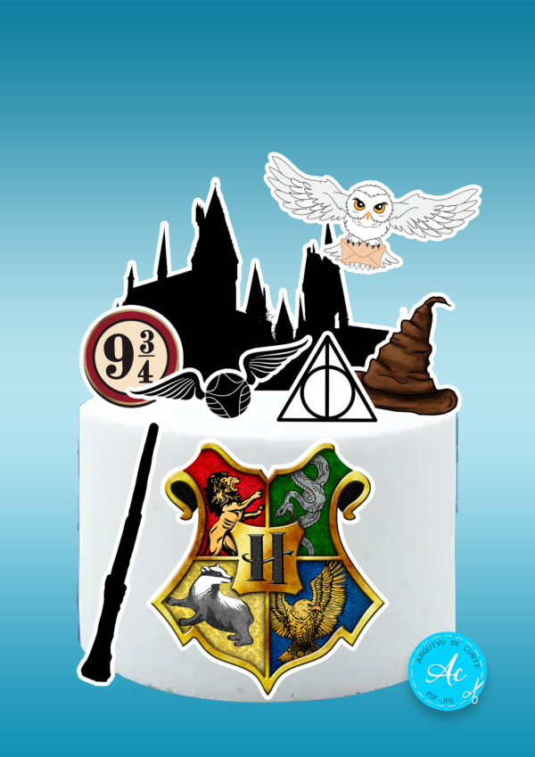 Arquivo topo de bolo Harry Potter #2