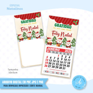 Arquivo Card para calendário Natal #1