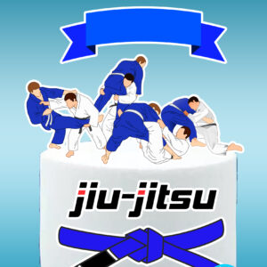 Arquivo topo de bolo Jiu Jitsu #1