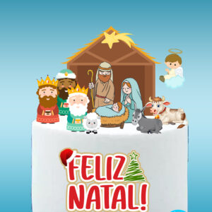 Arquivo topo de bolo Presepio Natal #2