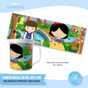 Arquivo Rótulo para caneca Branca de neve #1