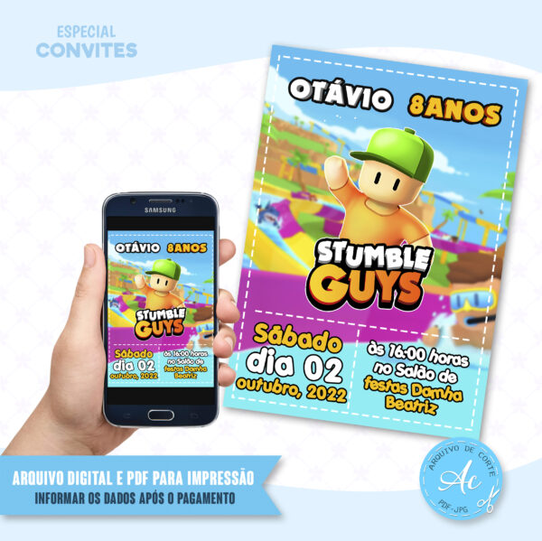 Arquivo Convite Stumble Guys #1