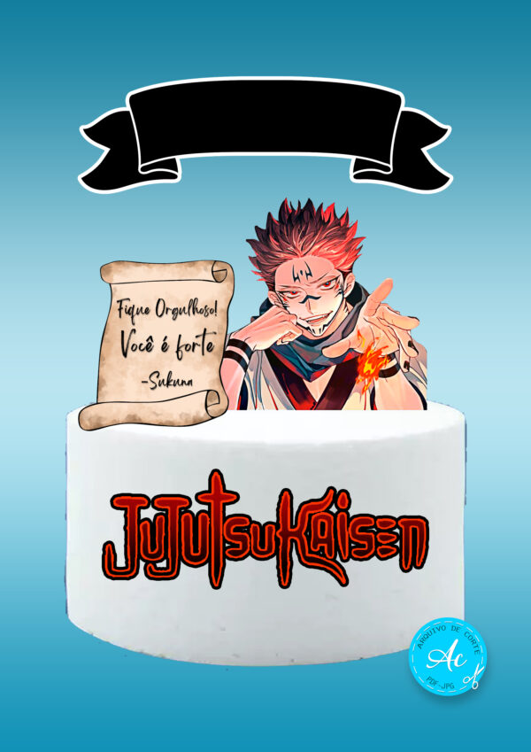 Arquivo topo de bolo Jujutsu Kaisen Ryoumen Sukuna #2