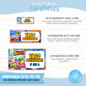 Arquivo Etiquetas escolares Stumble Guys #3