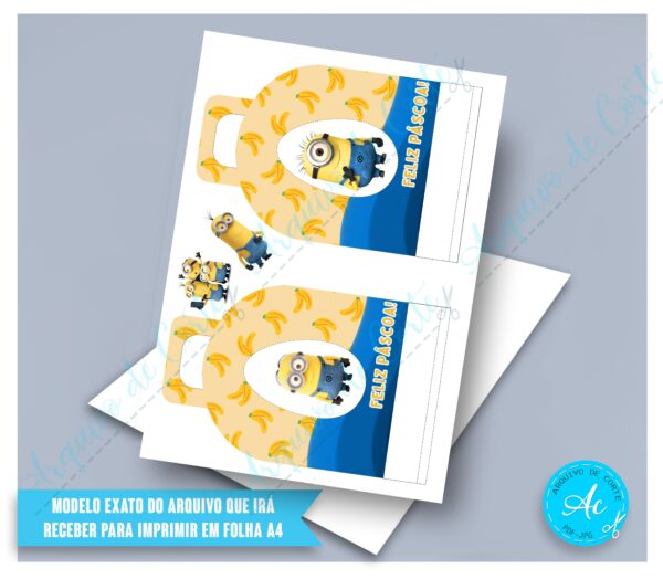 Arquivo Porta Ovos Minions #1 - Image 2