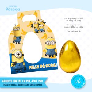 Arquivo Porta Ovos Minions #1