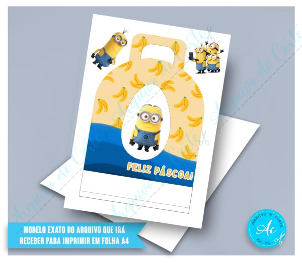 Arquivo Porta Ovos Minions #1 - Image 3