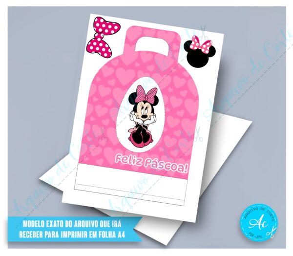 Arquivo Porta Ovos Minnie Rosa #2