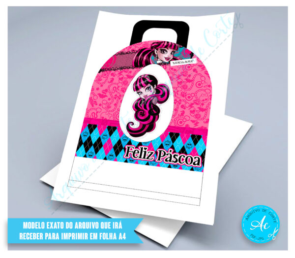 Arquivo Porta Ovos Monster High #1