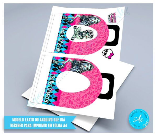Arquivo Porta Ovos Monster High #5
