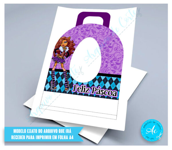 Arquivo Porta Ovos Monster High #4