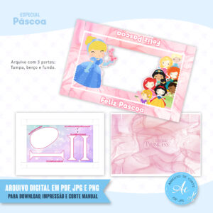 Arquivo Kit Confeiteiro Princesas Cute #1