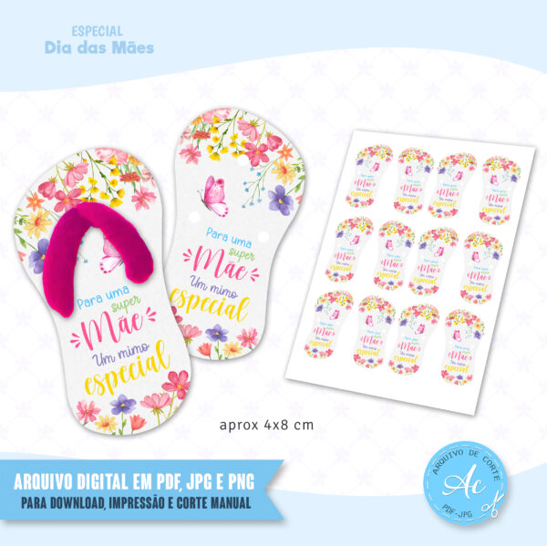 Arquivo Tag de chinelo Dia das mães #3