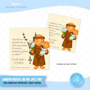 Arquivo Card para mini terço Santo Antônio #1