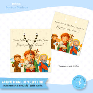 Arquivo Card para mini terço Santos Juninos #1