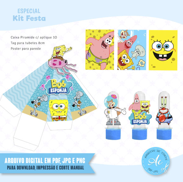Arquivo Kit festa Bob esponja #2