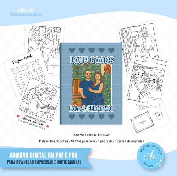 Arquivo Livro de colorir Love Goods #2 (personalizado)