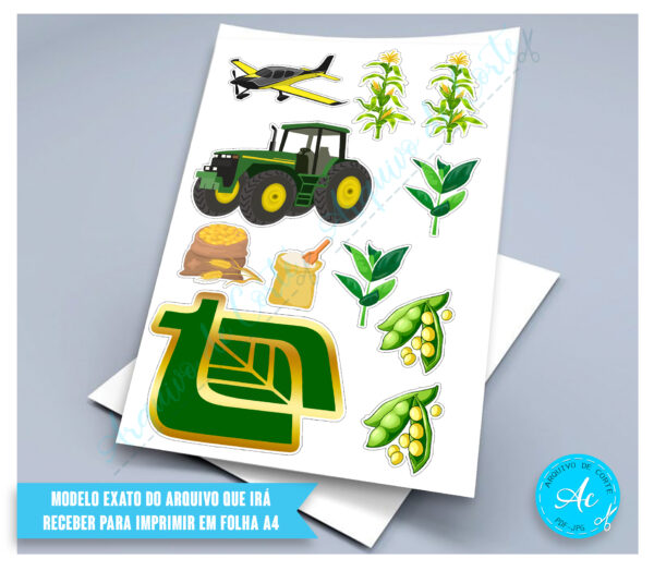 Arquivo topo de bolo Agropecuária Fazenda #1 - Imagem 2