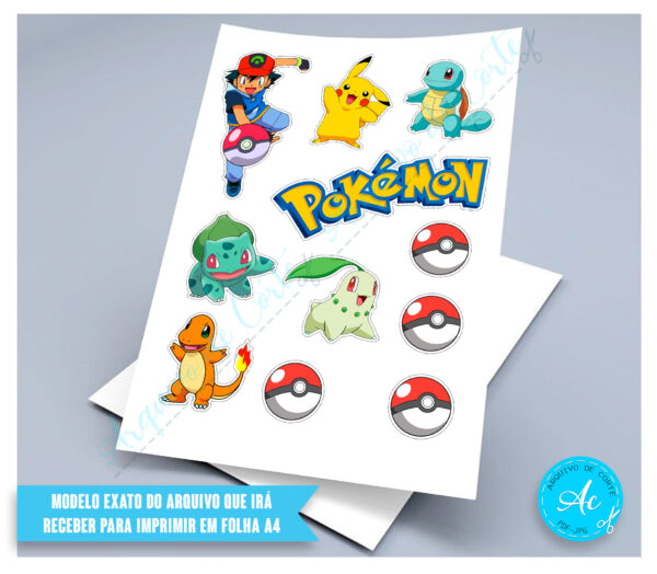 Arquivo topo de bolo Pokemon #1