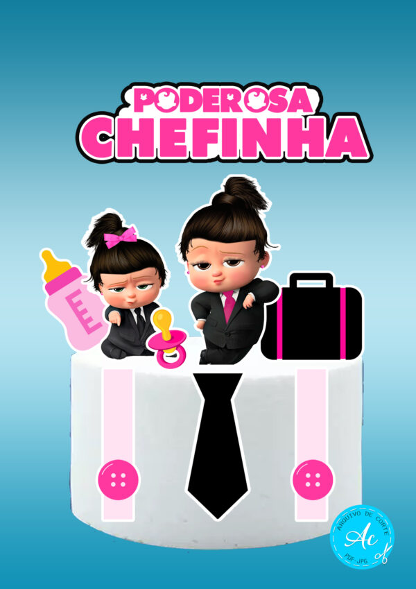 Arquivo topo de bolo Poderosa chefinha #1