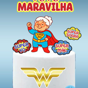 Arquivo topo de bolo Super vó #1
