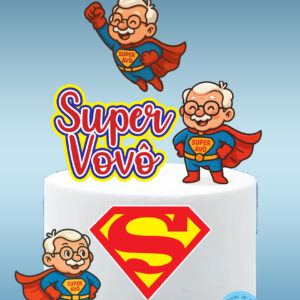 Arquivo topo de bolo Super Vovô #2