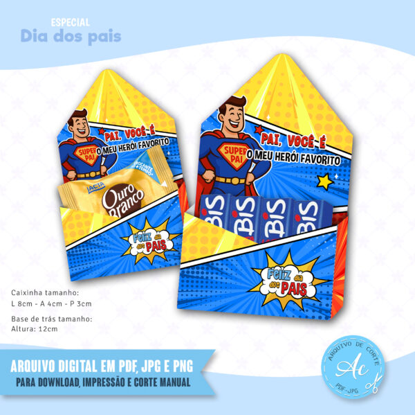 Arquivo Caixa Envelope Super Pai #1
