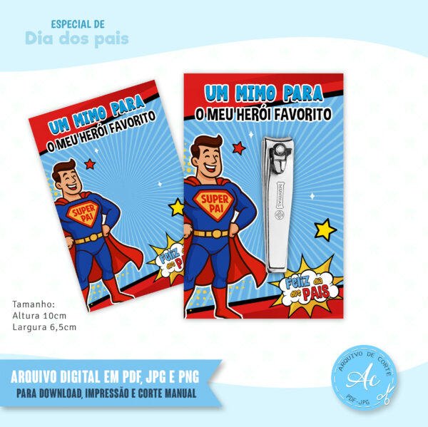 Arquivo Card para cortador de unha Super Pai #1